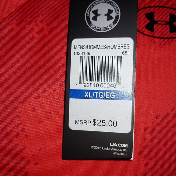 Under Armour Mens Tech Tee Shirt Size XL - Picture 3 of 3